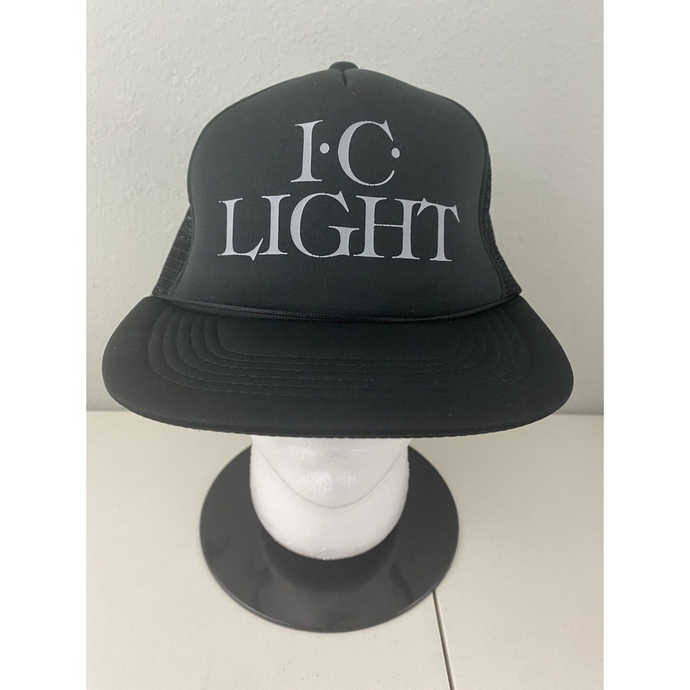 Iron City Light Beer Pittsburgh Brewing Co SnapBack Hat Black Trucker Cap